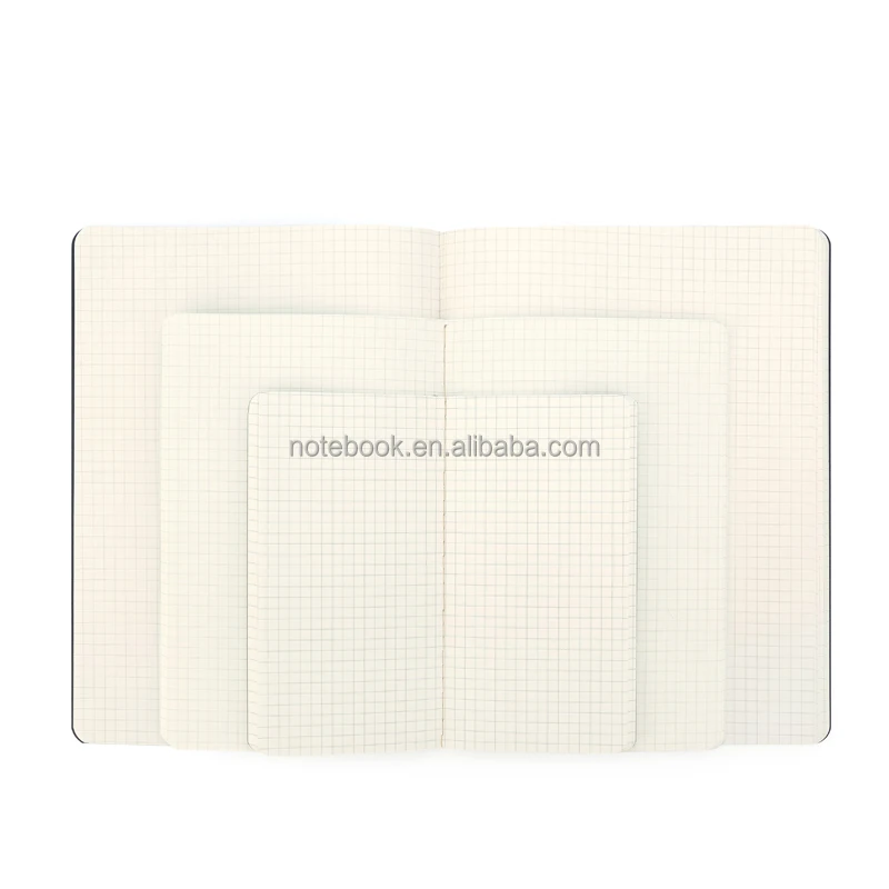 Squared notebook softcover list of office stationery items
