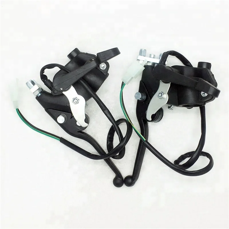 ATV Mini Moto Quad Bike Switched Thumb Throttle Twin Brake Lever