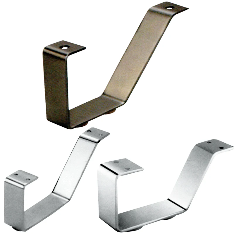 Modern Design V Shape Chrome Metal Furniture Accessories  Bed Base Chair Feet Iron Legs for Sofa