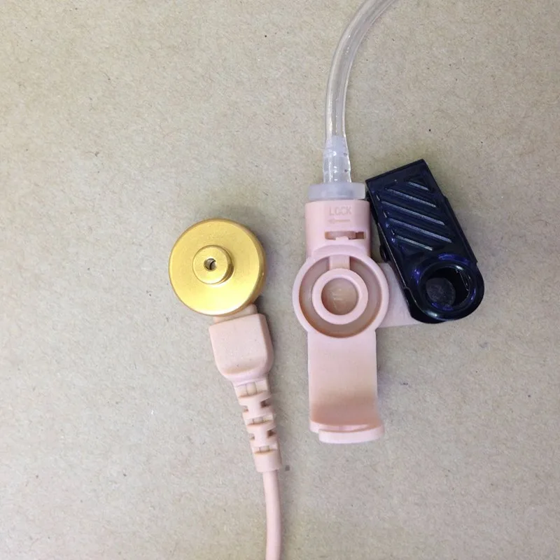 
Big Long PTT Clamp Clear Air Tube 2pins K plug headphone for Kenwood Baofeng Puxing TYT Weierwei etc Walkie talkie 