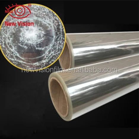 Clear window film transparent security glass foil 2mil 4mil 8mil 16mil safety window film