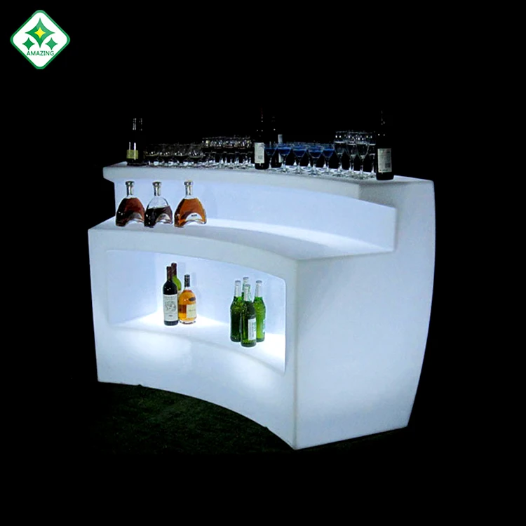 
 Led DJ барная стойка, мобильный коктейльный бар/перезаряжаемая светодиодная пляжная вечеринка, Клубная уличная барная стойка  