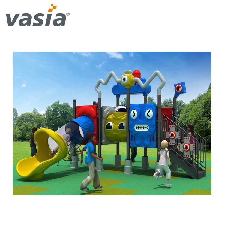 Used school  children outdoor Plastic Slide playground equipment for sale