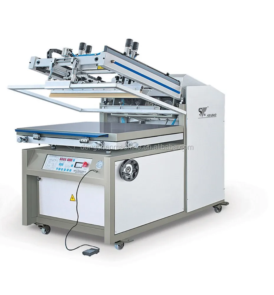 Manual type plastic bag sheets screen printing machine