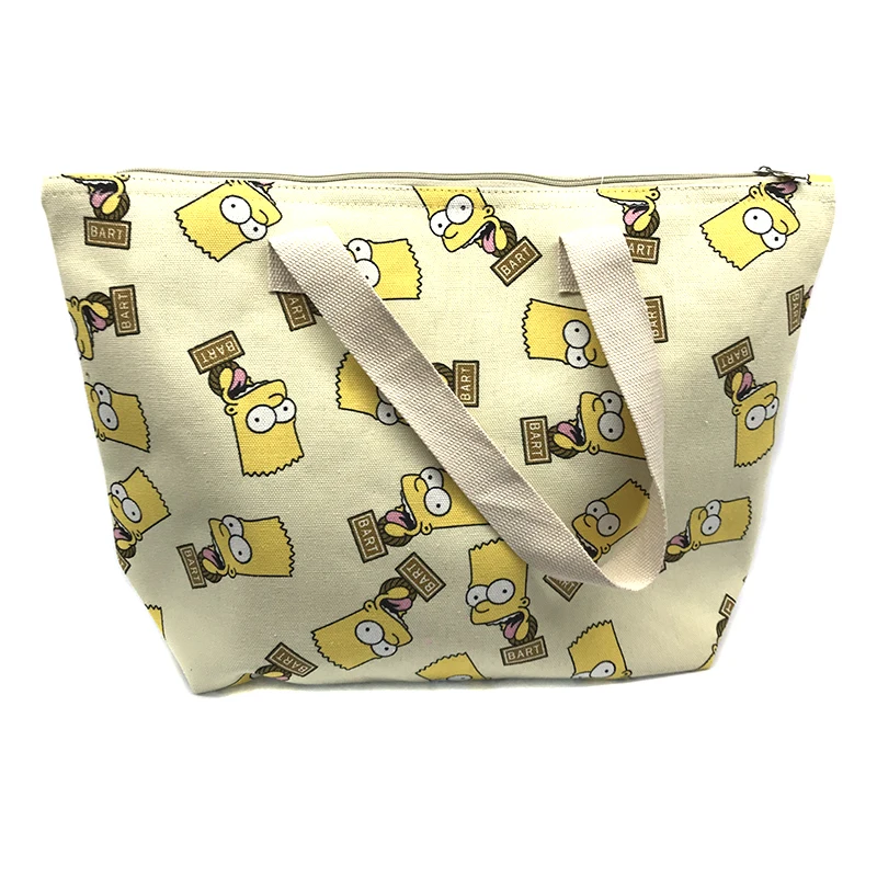  printed Canvas Tote Shopping Bag Foldable Grocery Bags Reusable Supermarket Handbag