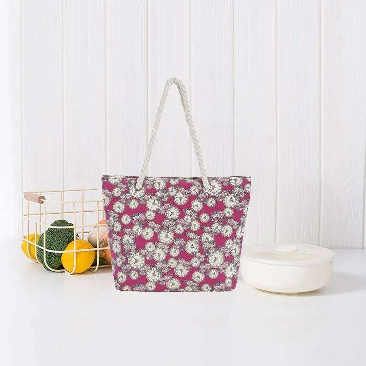 Custom Canvas Bohemia Beach bag Tote Shoulder Bags Women Canvas Handbags