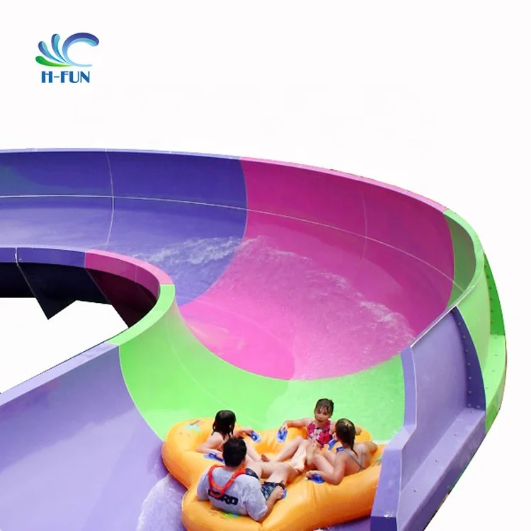 Overlap Reinforced Heat Bonding Cloverleaf Water Park Tubes
