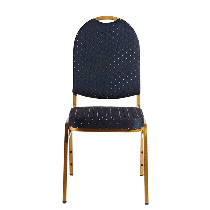 Cheap Price Iron Brown PU Leather Chair Banquet