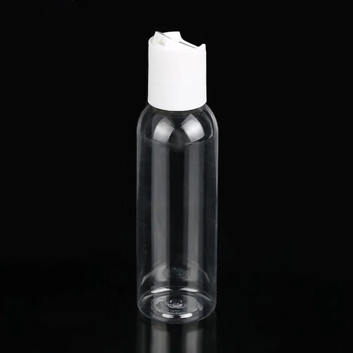 Portable Cheap Empty 50ml Clear Plastic Skincare Travel Cosmetic Bottles and Jars Set