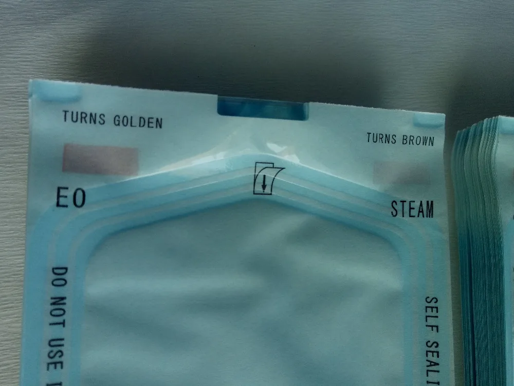 Disposable sterile pouch packaging bag paper-plastic bag for sealing