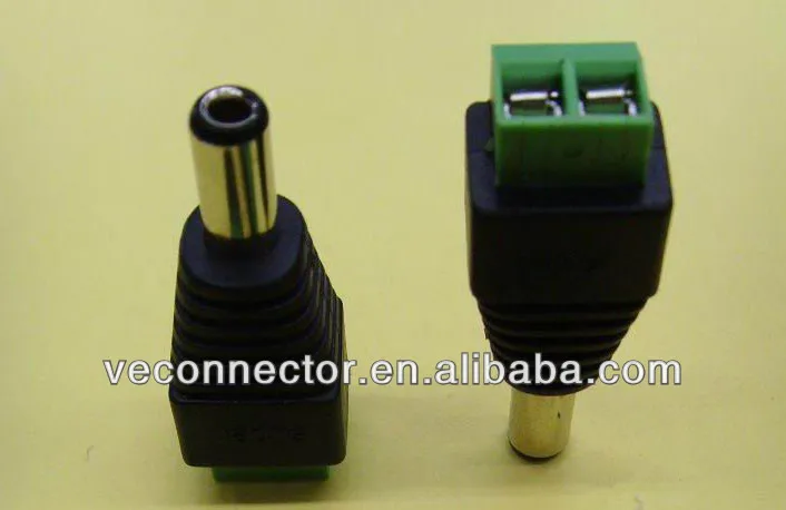 CCTV dc power connector , dc jack connector CCTV Camera DC Connector