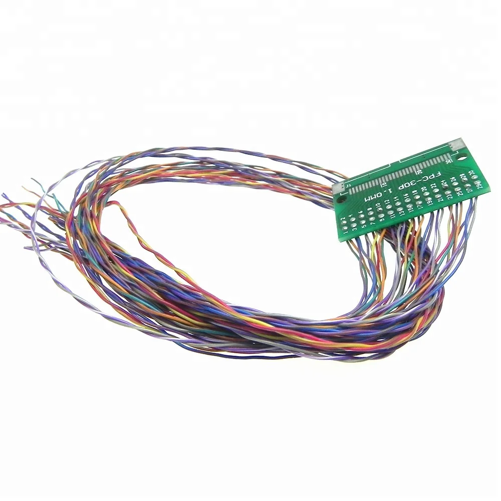 ODM/OEM Wiring Harness Manufacturing  20453 30 Pin Lvds Cable Wire Harness Cable for Print Diagrams Telephone