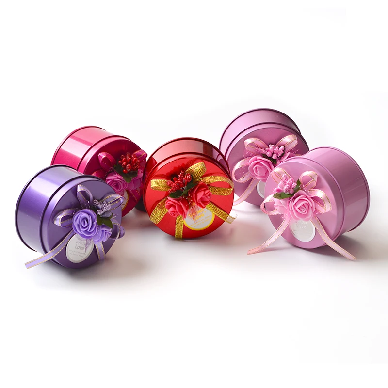 Hot Selling Small Souvenirs Candy Box Return Gift Souvenirs Favor Tin Box for Wedding Guests