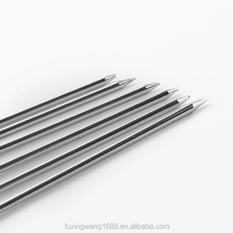 High Quality 6 pcs Round BBQ Roast Barbecue Needle Skewers Metal BBQ Skewers Set 40cm/15.7inch BBQ Sticks Camping Dining Tools