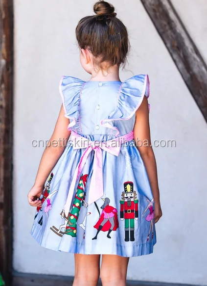 Christmas sleeve frocks design dress 100% cotton clothing manufacturer prom dress for teenager girl