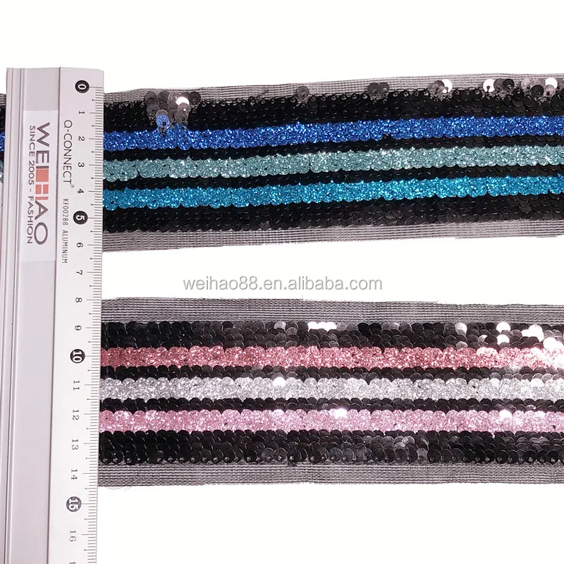 
Fashion sequins trims, shinny sequins lace tape for garments mesh sequins lace band 