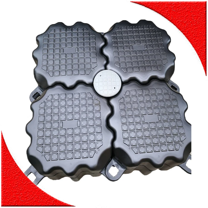 plastic HDPE  floating  block piers