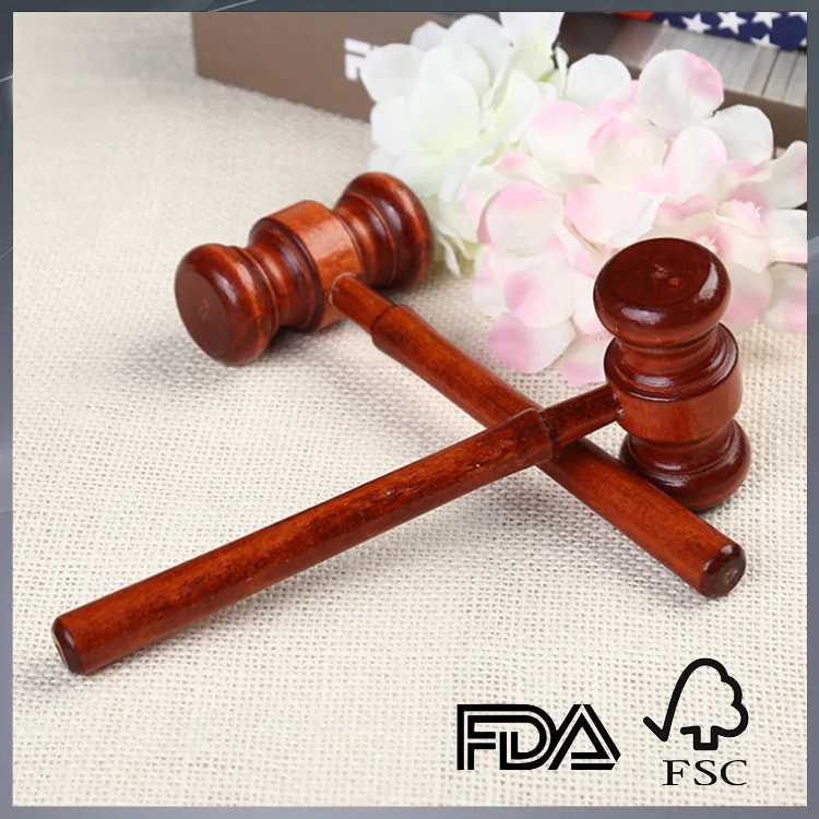 custom natural wood hammer wooden law mallet wood gavel