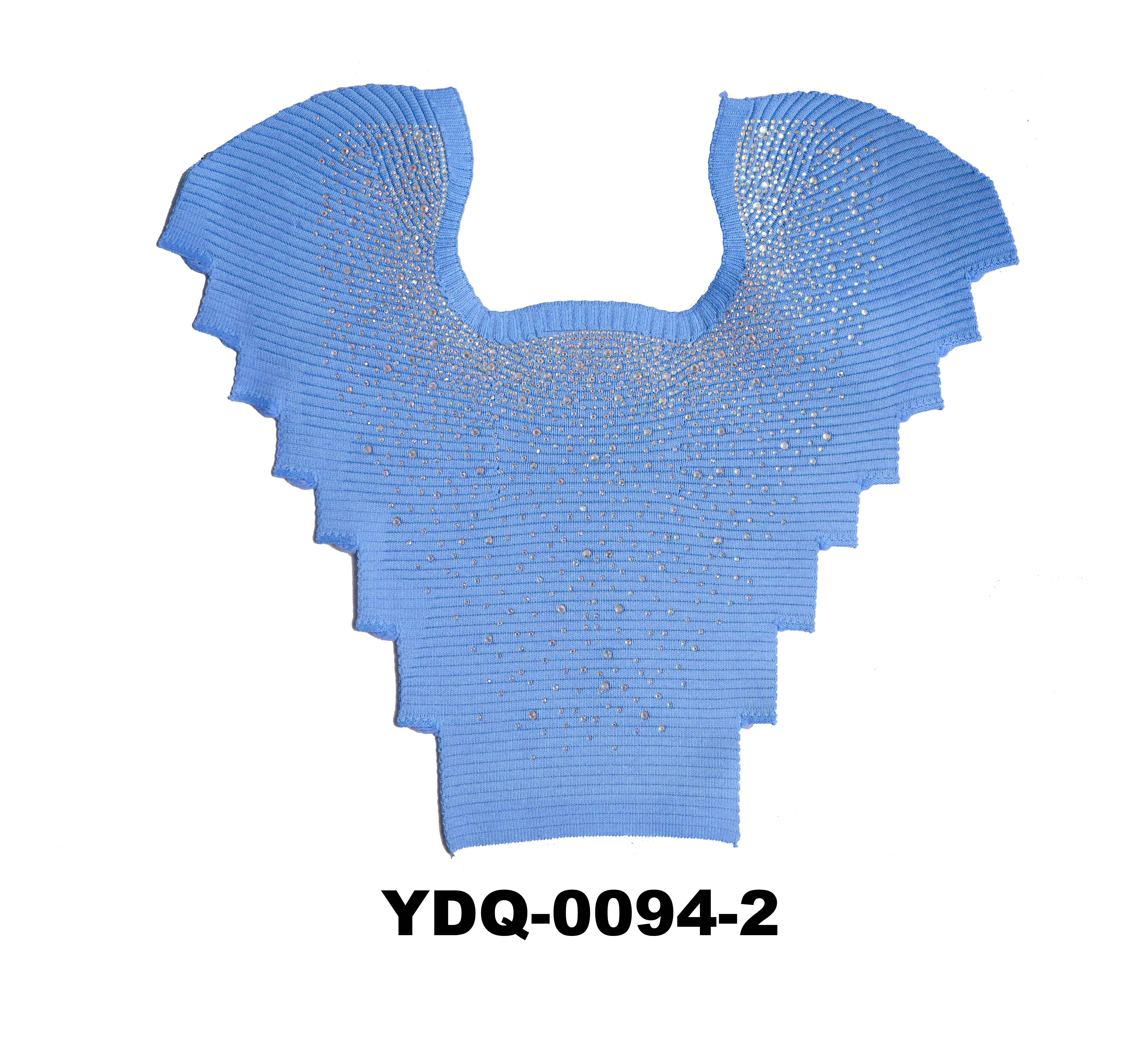 Shinning and fashionable crystal stone decorated fly knitted uppers for lady shoes