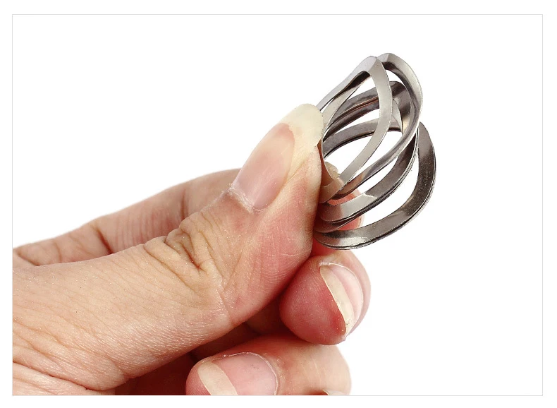 M3-M19 304 316 нержавеющая сталь гофрированная шайба волна шайба эластичный пружинная шайба