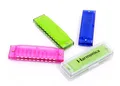 Colorful 2pc Musical plastic Harmonica Instrument Toy for Kids Children Educational Gift toys Free shipping