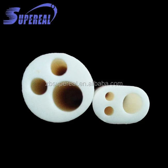 95% 99% High alumina corundum insulator / ceramic insulation tube for copper wires