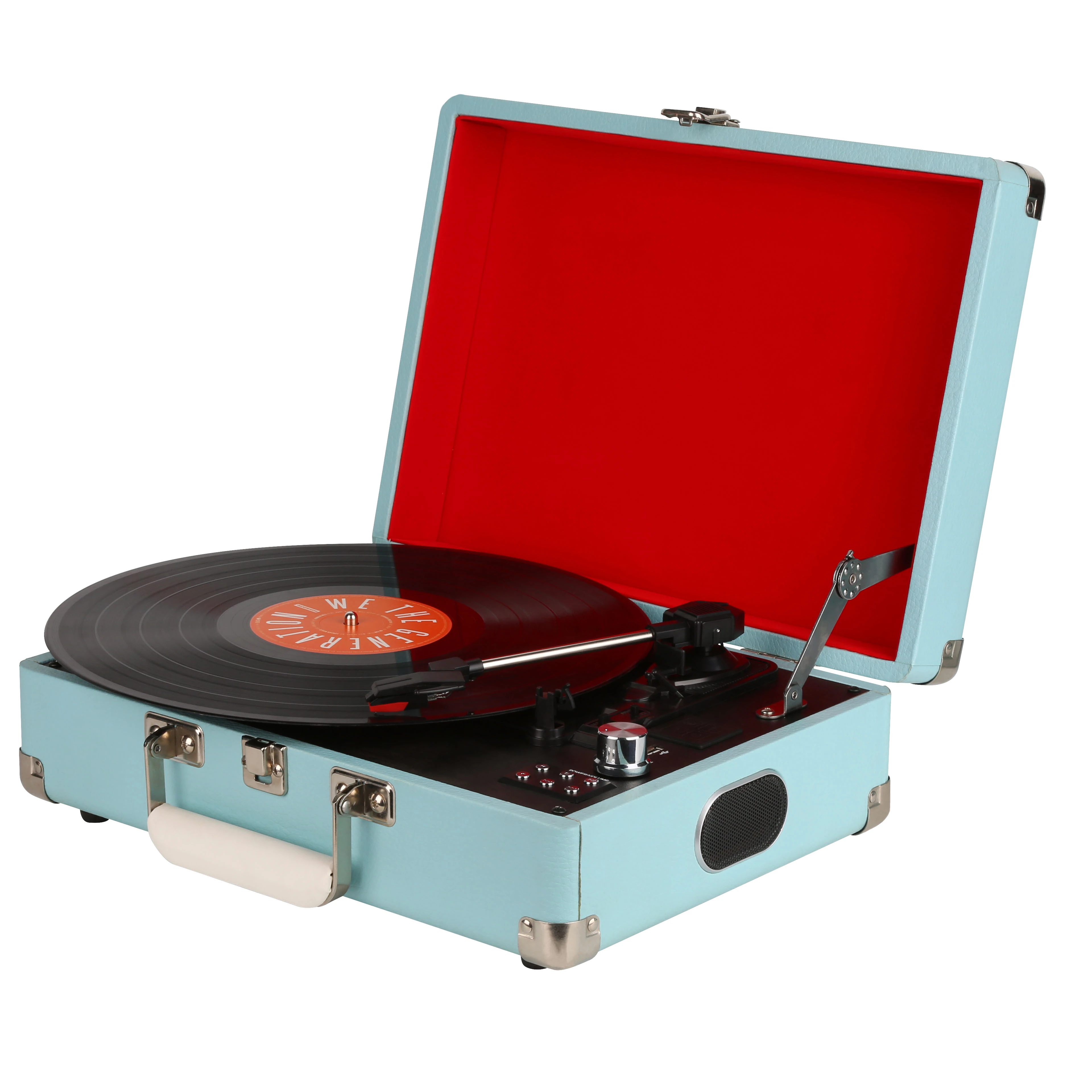 
3 Скорость проигрыватель чемодан с Встроенные динамики/Aux in/AUX OUT/USB Запись/USB, играющий в MP3 формат 