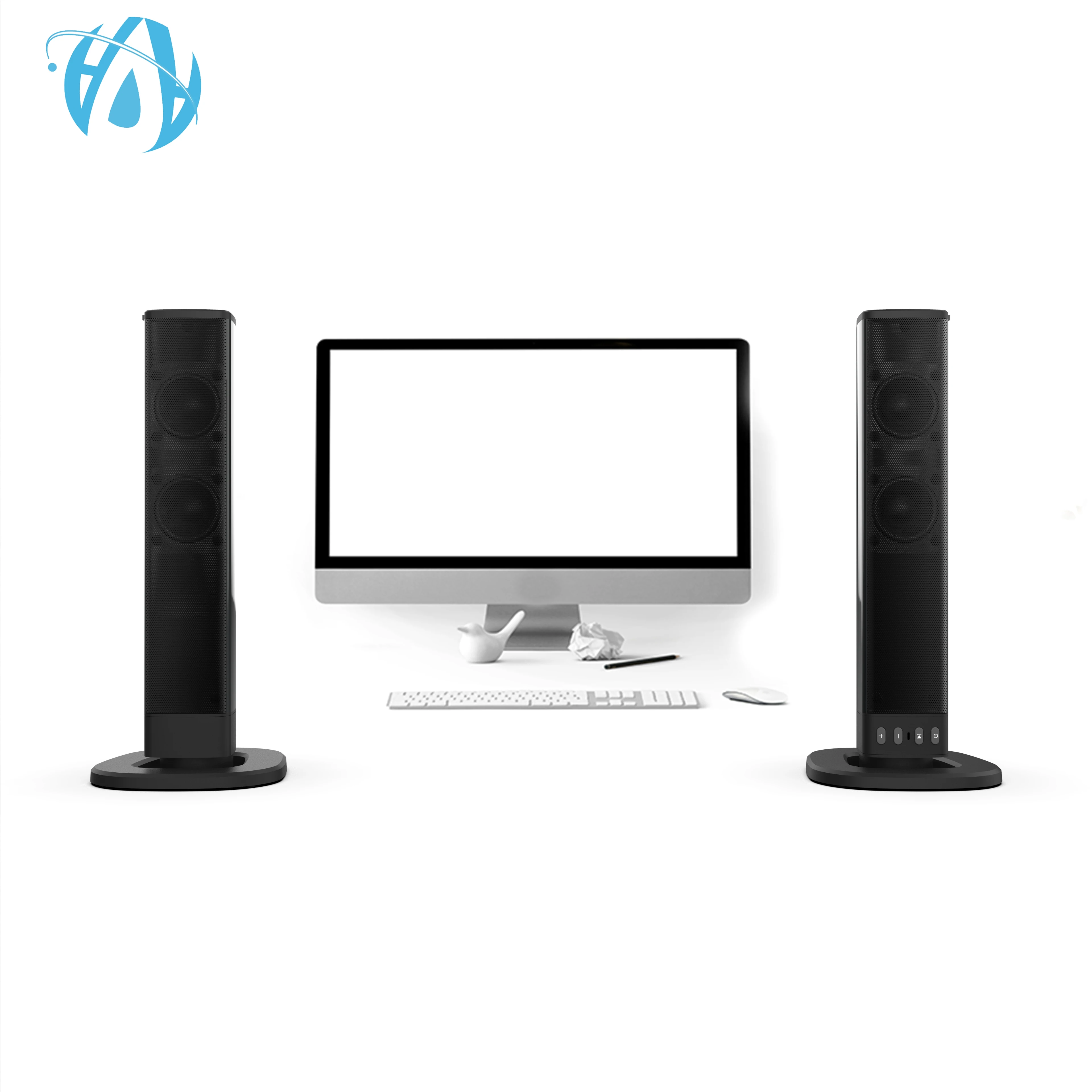 television sound bar systems Wireless Bluetooth Speaker Home Theater Bass Subwoofer Soundbar for TV PC Cellphone Laptop