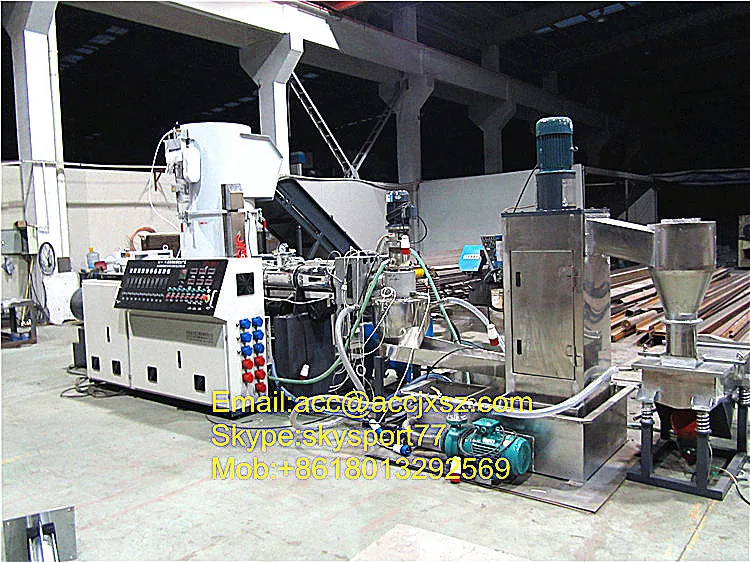 ABS PET PVC PP PE Film Granulator Pelletizer Plastic Recycling Granule Making Machine
