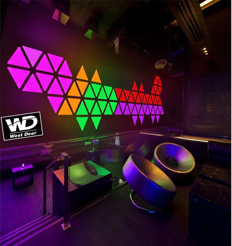 Night Lights WIFI Controller Triangle Panel light kit for wall