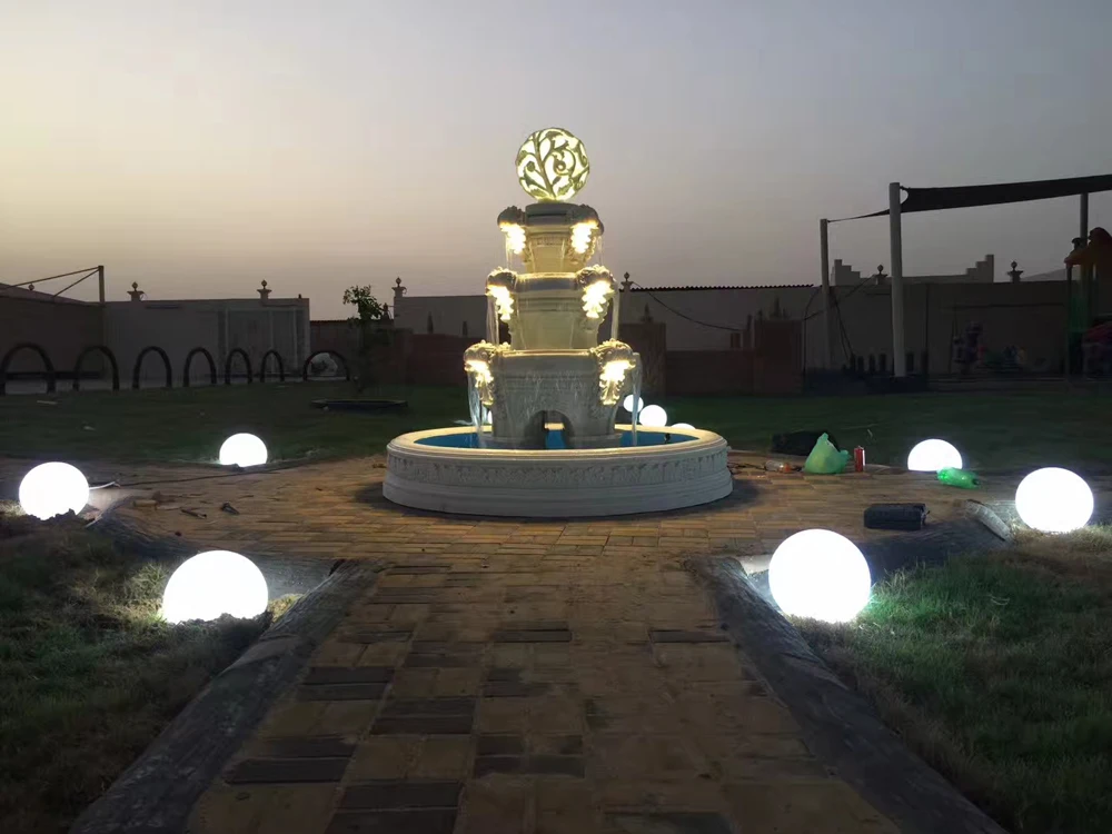 Large Outdoor Home & Garden Decorative LED Light Ball Water Fountains