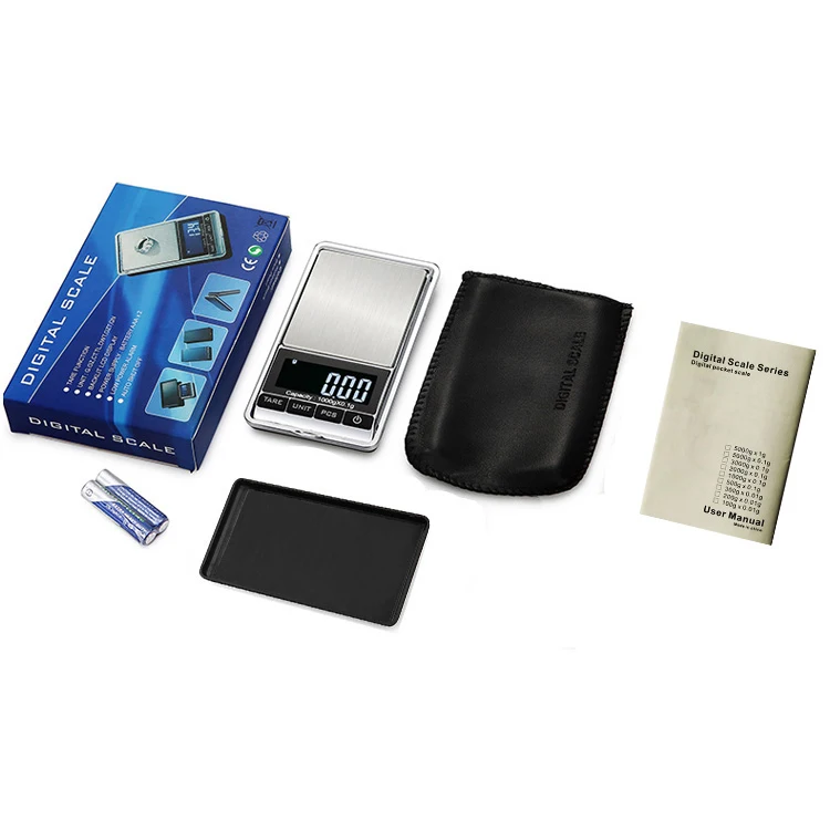 High Precise Small Electronic Weighing Balance Digital Jewelry Scale 500g / 0.01g AAA Battery Type