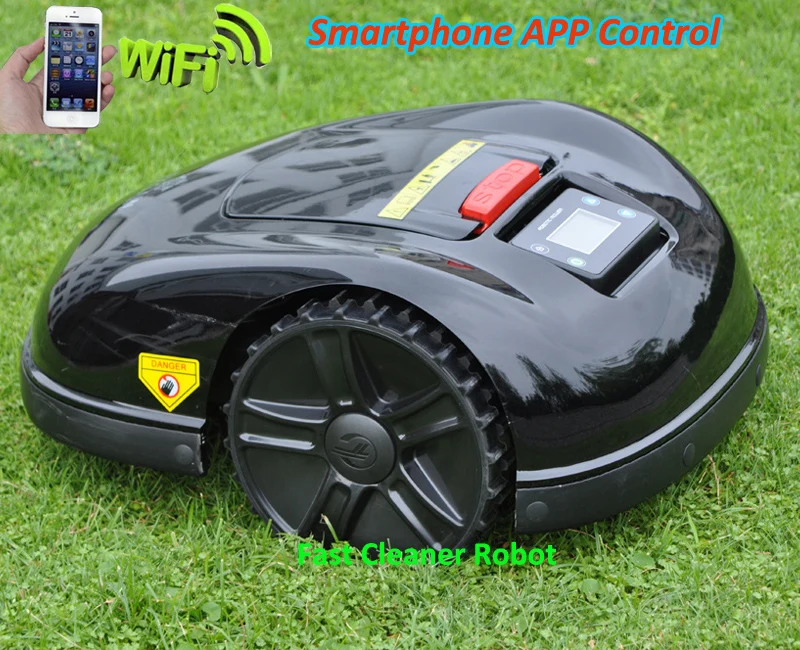 
Newest and Best 5th Generation Gyroscope Robot lawn mower E1600T with Smartphone App control, 13.2AH Li-ion battery 