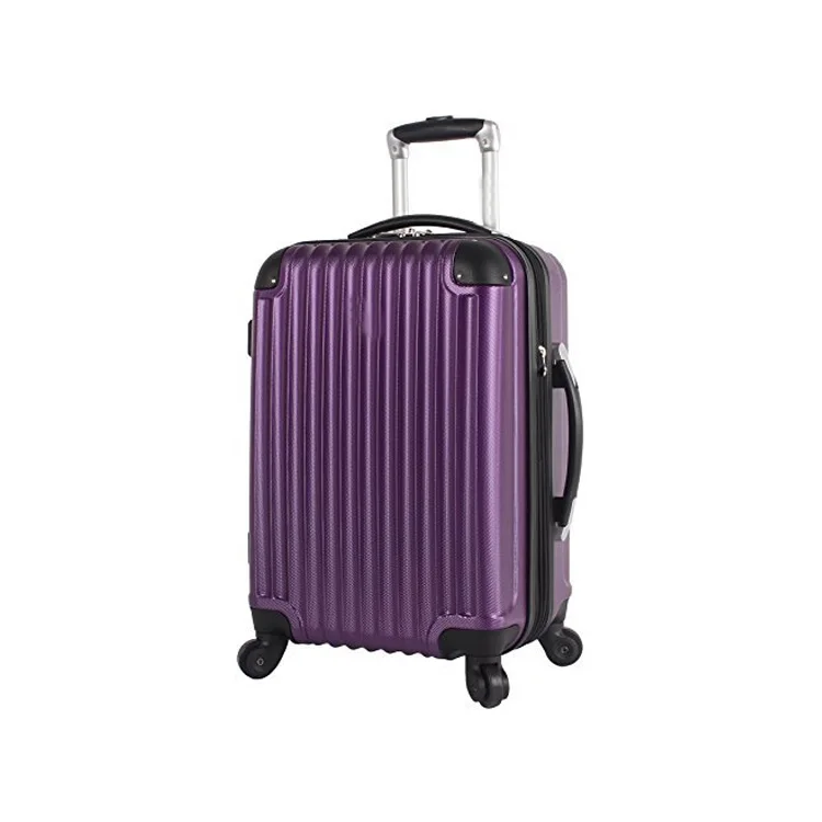 ABS Trolley 20 inch Luggage Travel Bag Expandable Rolling Suitcase with Spinner Wheels