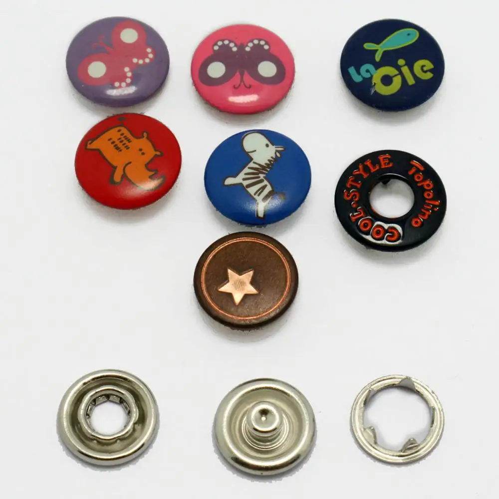 custom kawayi cap & hole pattern snap button