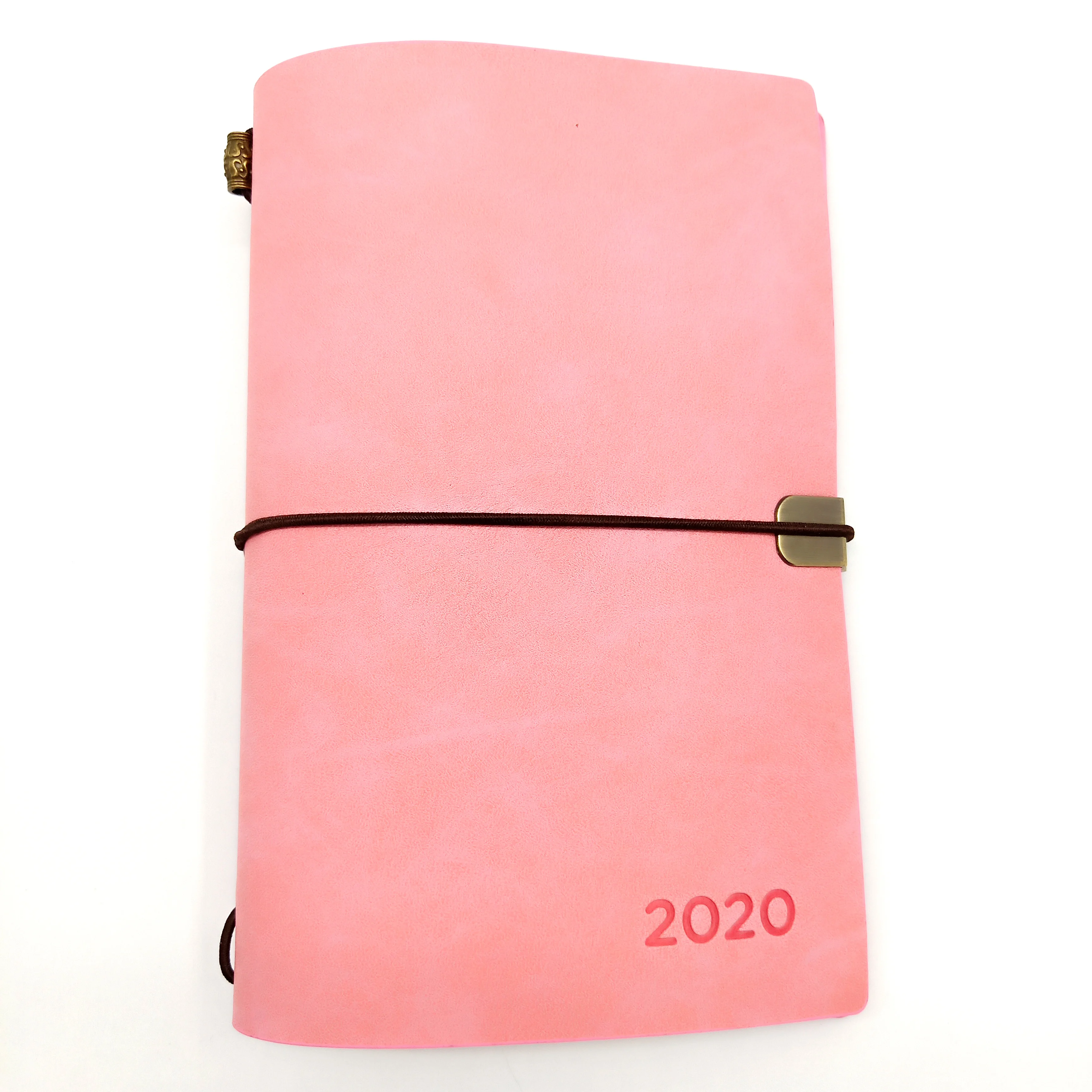 
custom printed b5 softcover carved pu leather organizer notebook with 2020 calendar pages 