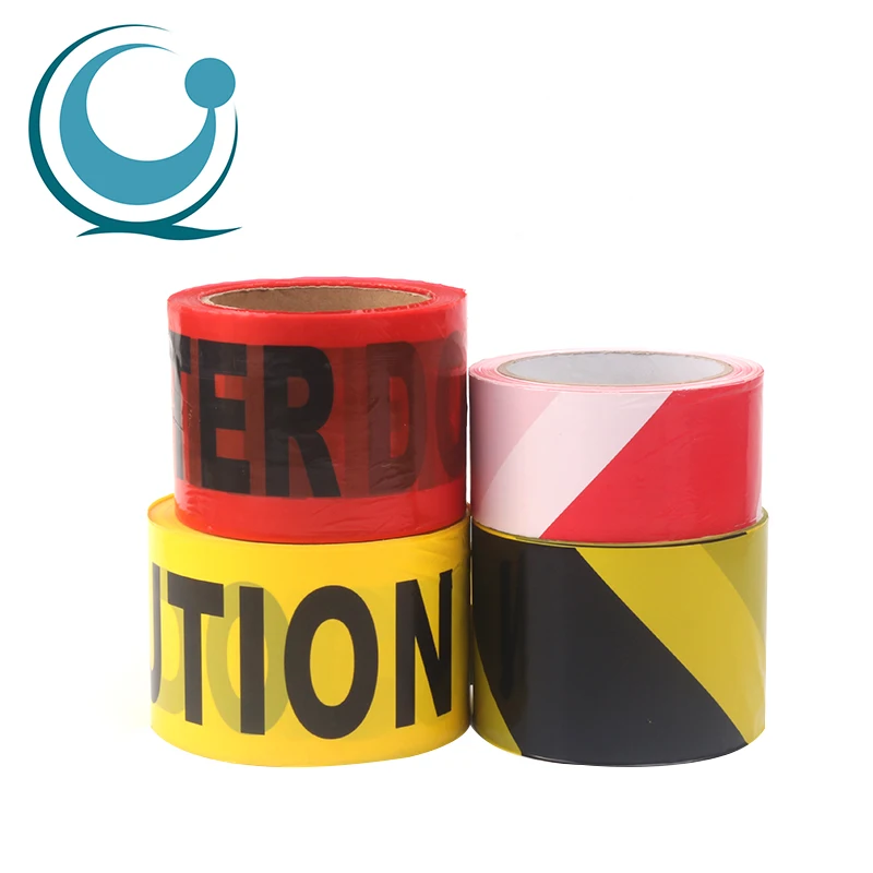 Safety barrier caution pvc warning tape with logo