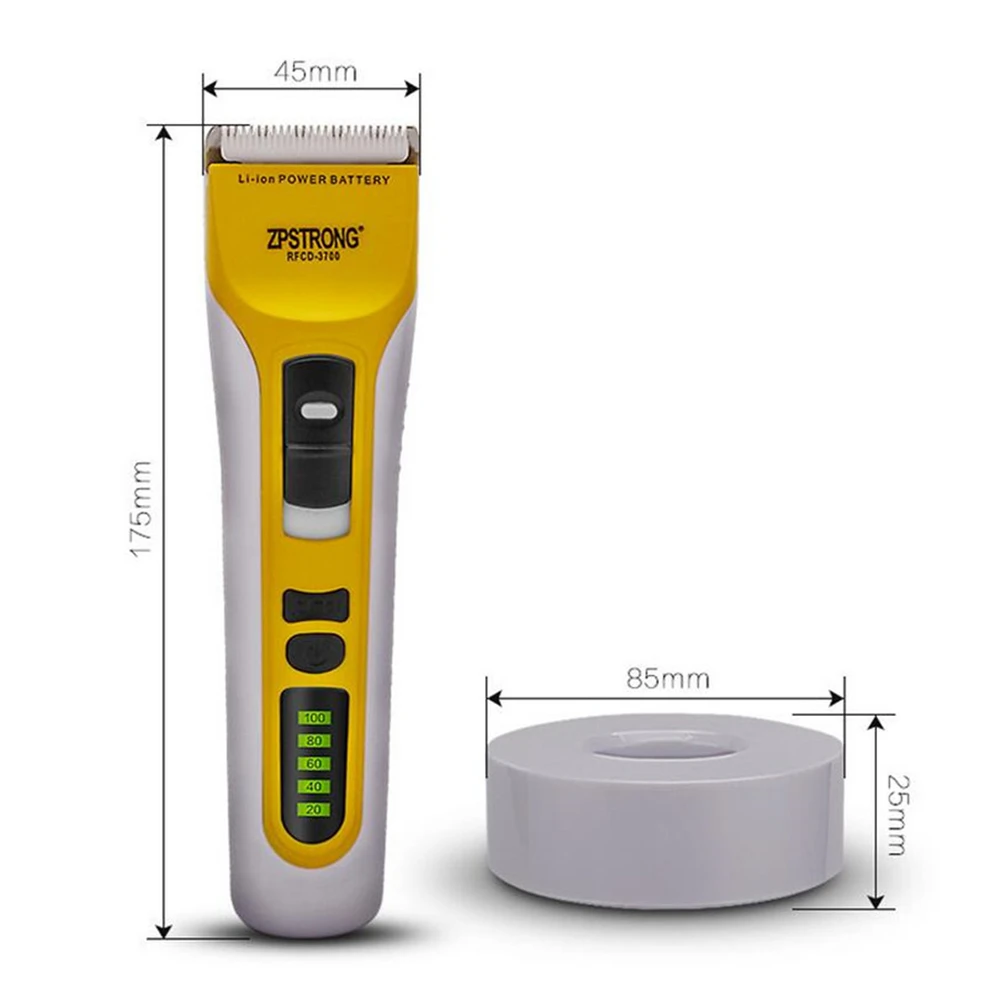 New Design Rechargeable Electric Skin Safe Body Hair Trimmer Clipper Waterproof for Men LED Display Cutting Machine