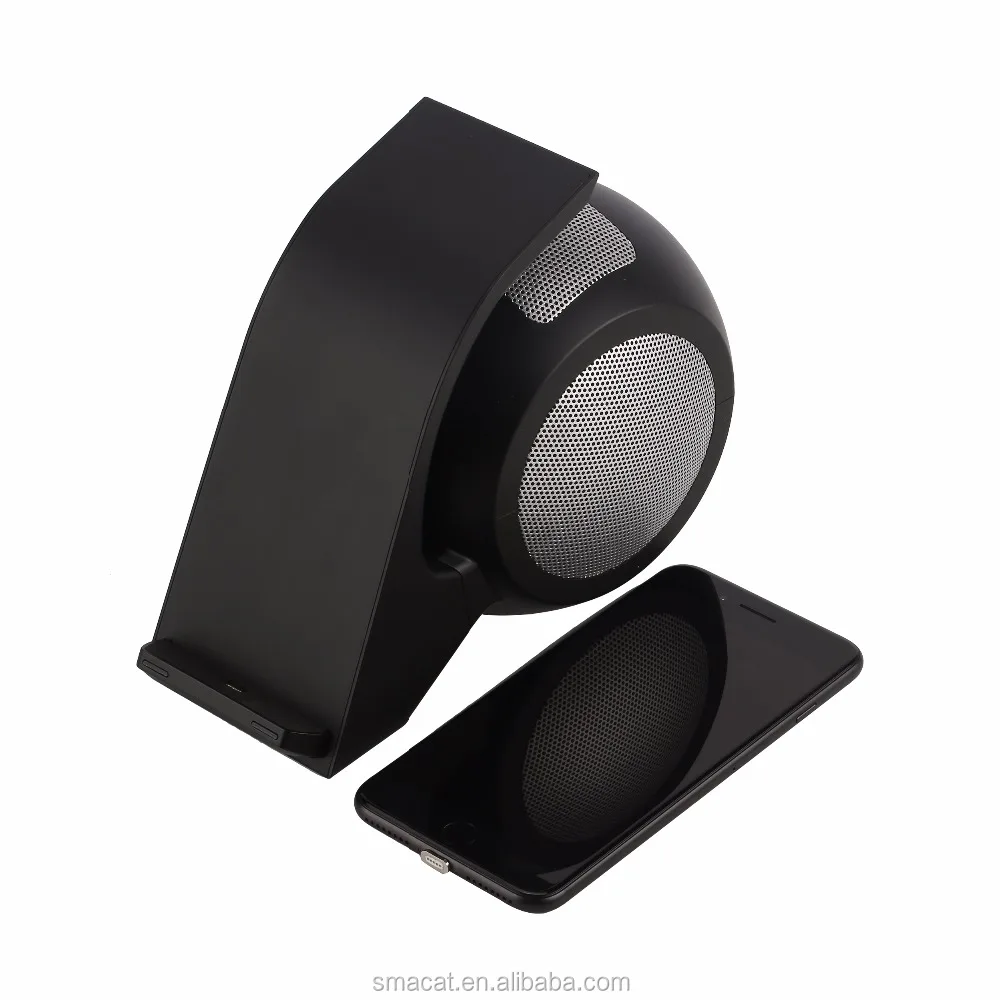 
Fast QI Wireless Charger phone BT speaker with universal wireless charger 