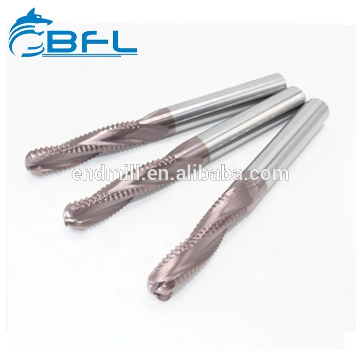 
BFL Solid Carbide Hard Metal 3 Flute Roughing End Mill, CNC Roughing Milling Cutter 