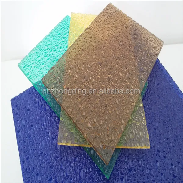 blue embossed solid polycarbonate sheet/blue polycarbonate embossed sheet