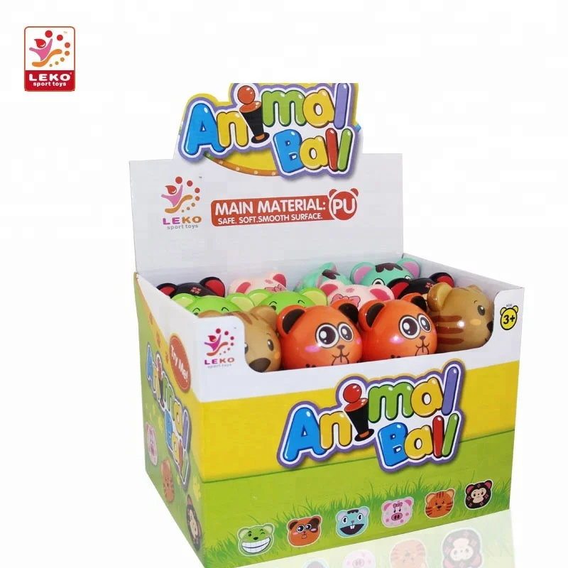 
Lovely mini PU foam animal shaped stress ball for wholesale to Kids 