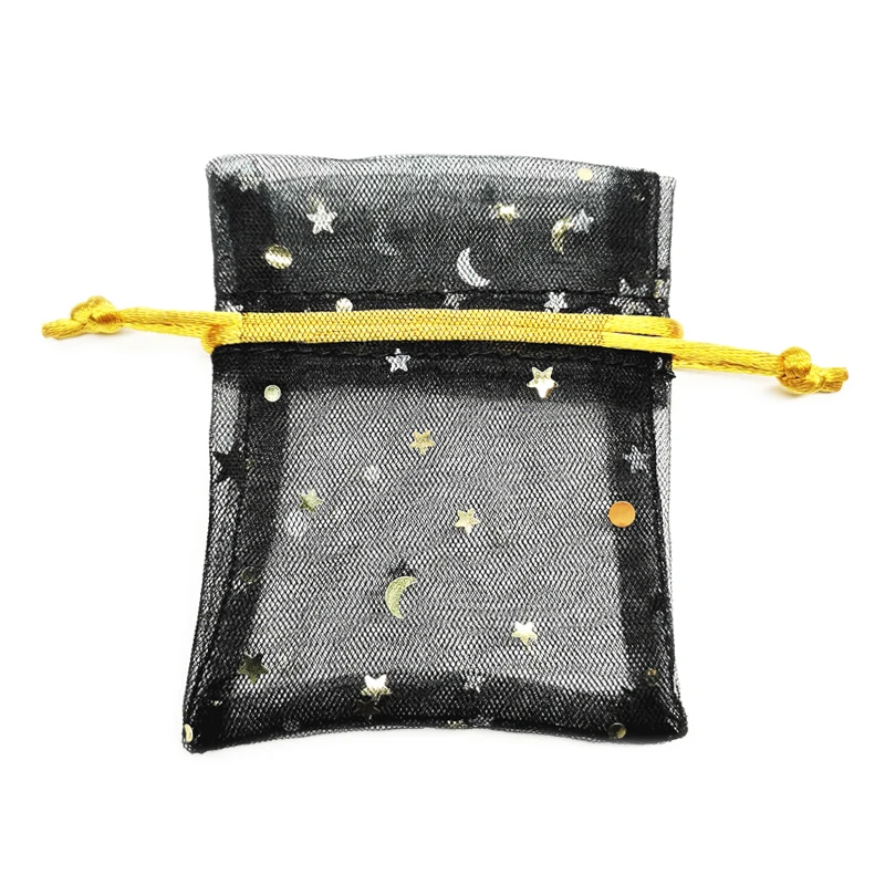 Small Colorful Drawstring Gauze Pouch Bag for Pearl