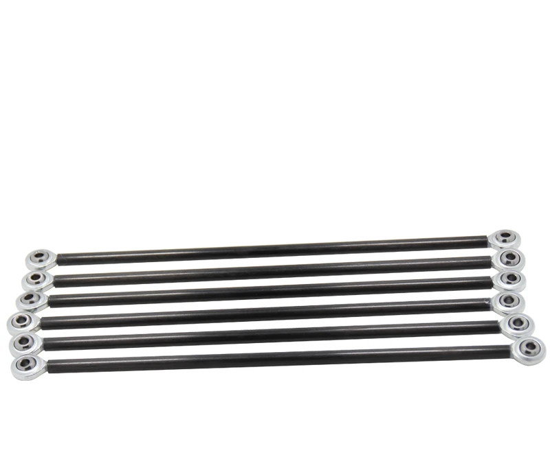 6 Set Parallel Arm Fisheye Carbon Rod Bearings M3 M4 18cm 20cm Part For Delta Kossel 3D Printers Parts DIY Aluminum Accessories