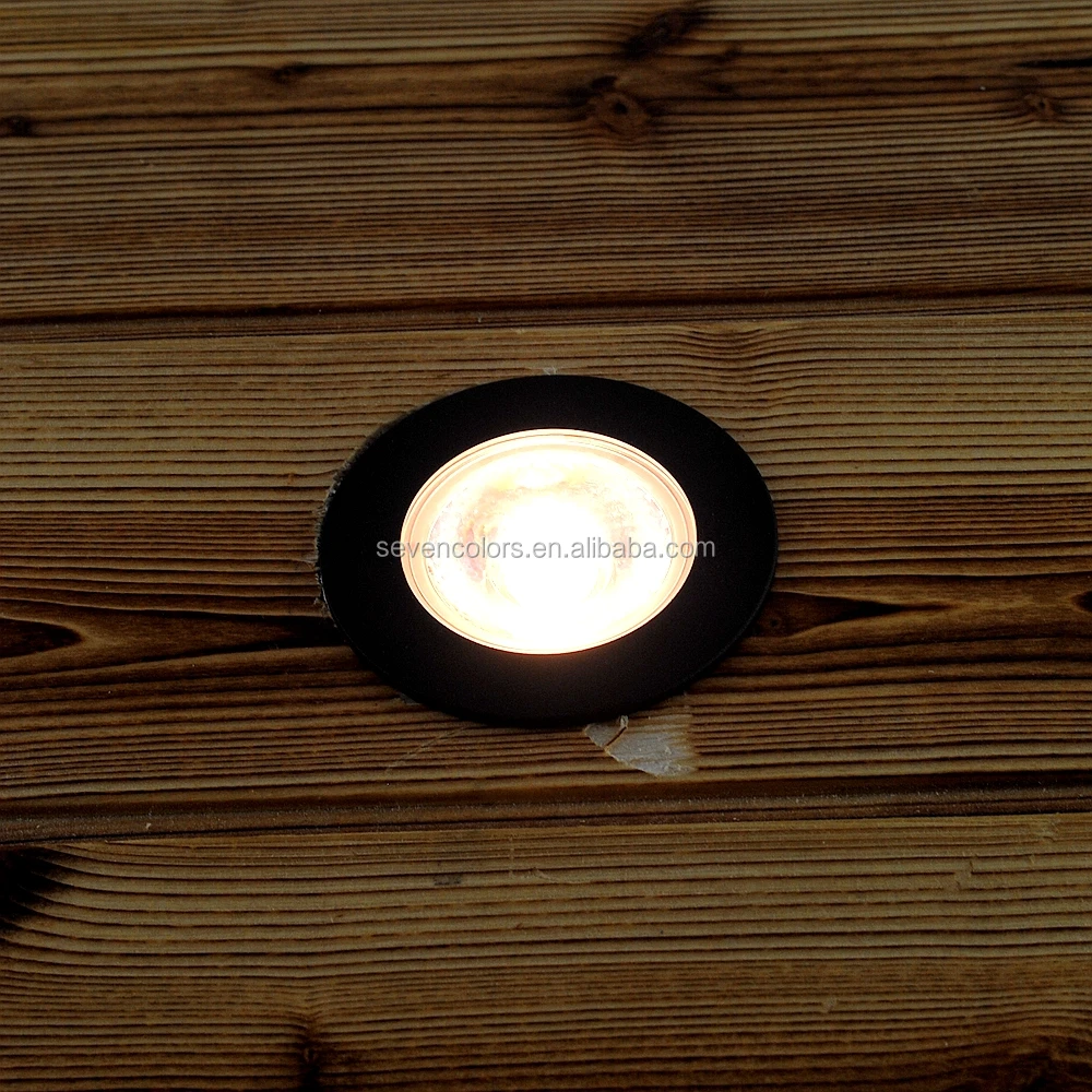 Round IP67 Outdoor Garden Lighting LED Step Light 120V In concrete Recessed (SC-F112A)