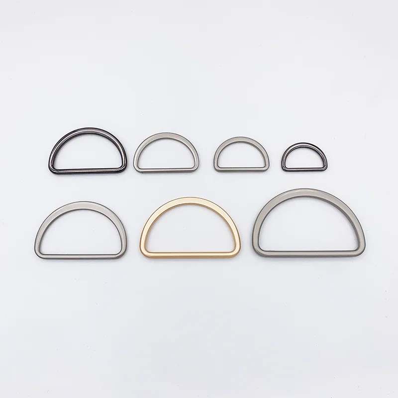 
Factory custom wholesale D ring clothing luggage accessories metal buckle 