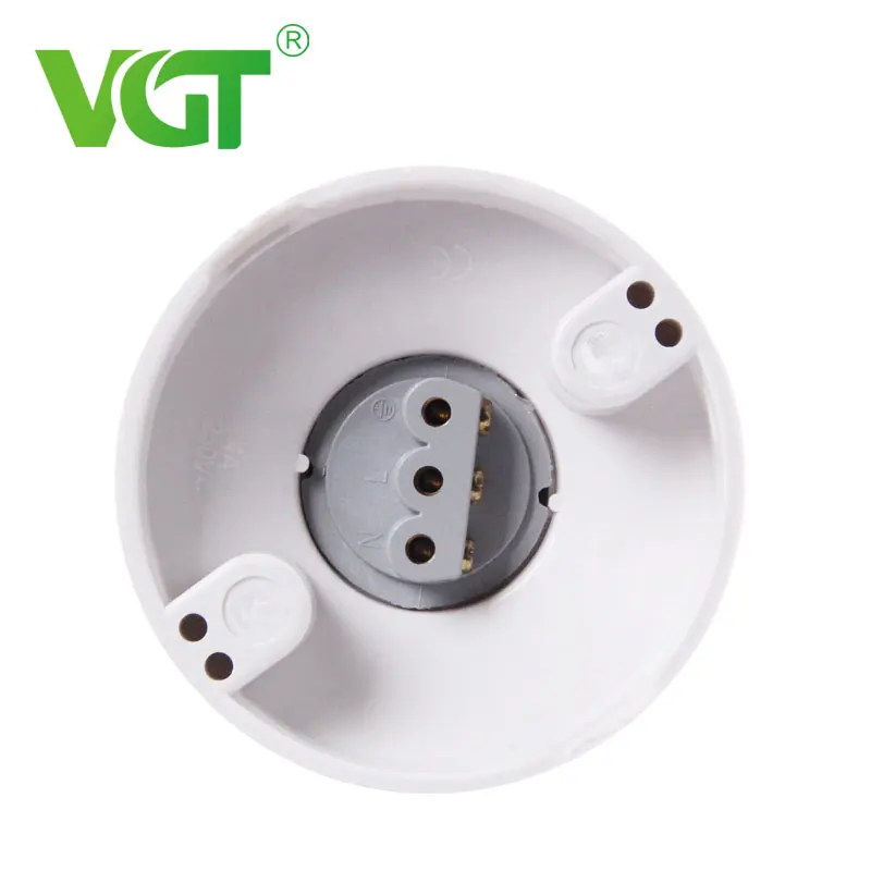 Lighting Bulb Accessories White Bakelite E27 Straight Base Socket Lampholder