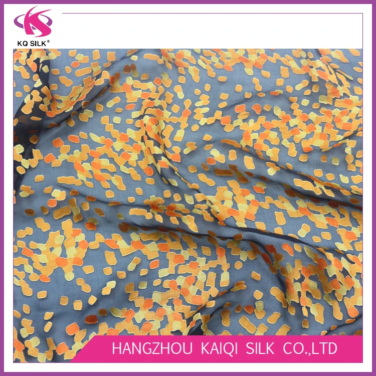 
Wholesale Alibaba Silk Burnout Fabric In Stock Print Silk Opal for Dress Fashion Fabric 
