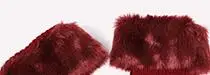 QUEENA Multicolour Faux Fur Fashion Leg Warmers Furry Boot Covers