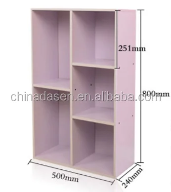 high quality popular modular modern melamine small  bookcase